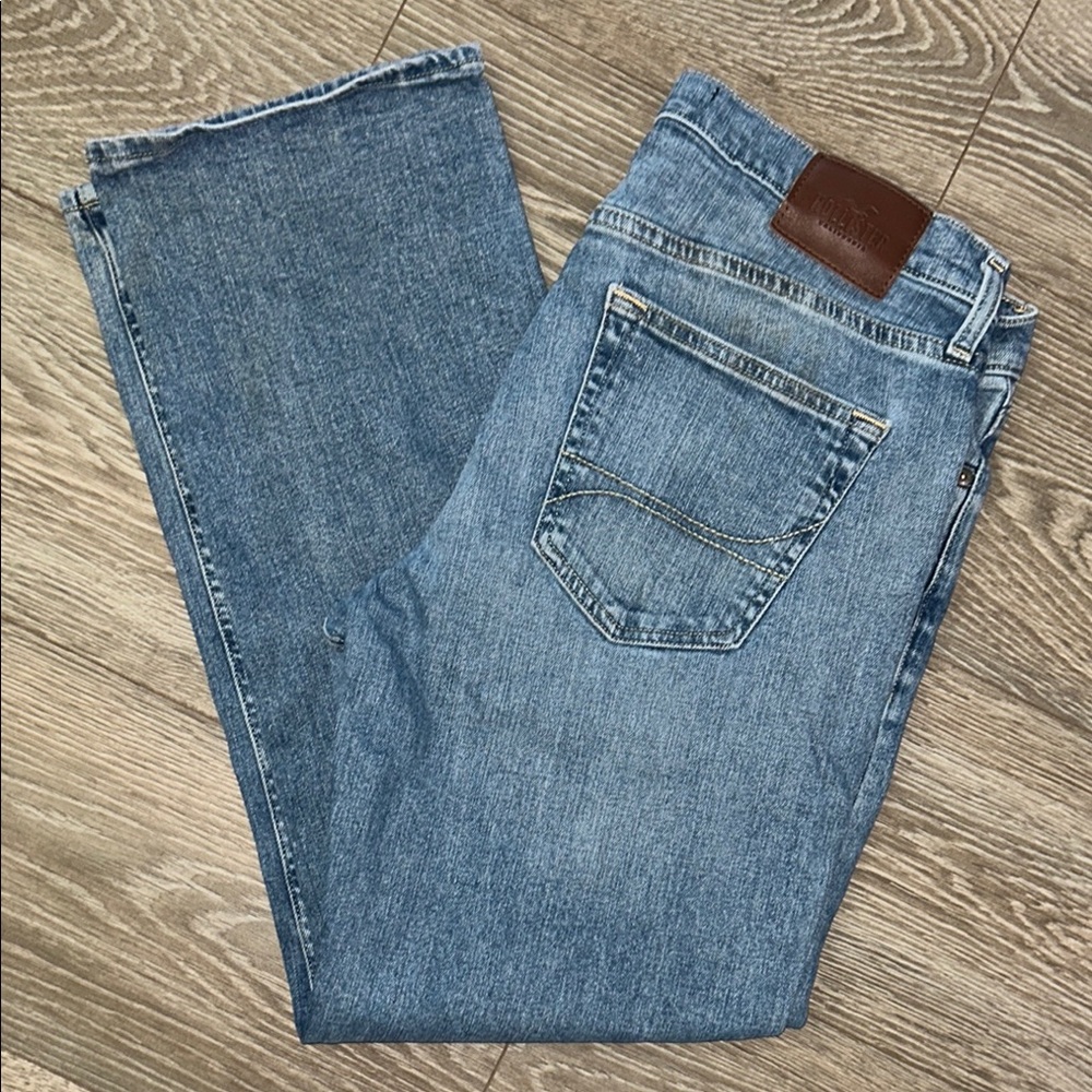 Hollister Blue Straight Jeans